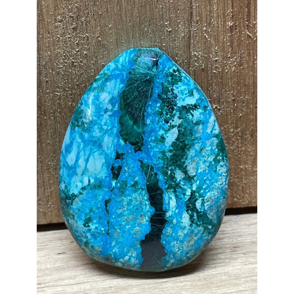 Chrysocolla/malachite teardrop